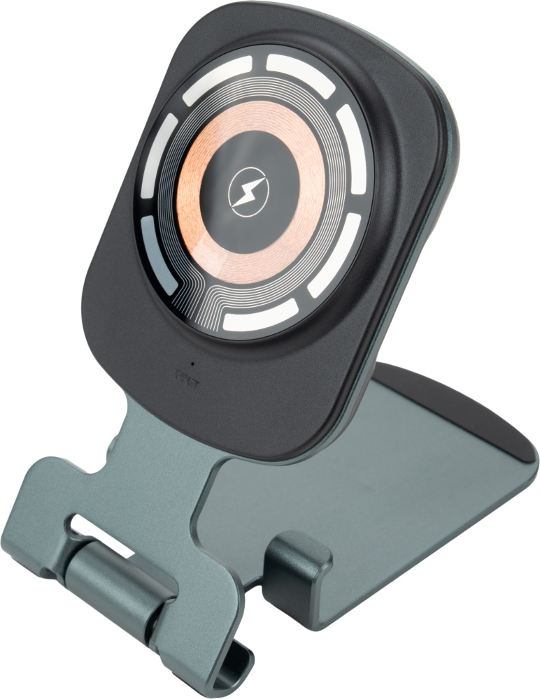 Logo trade promotional giveaways picture of: Phone holder with wireless charger