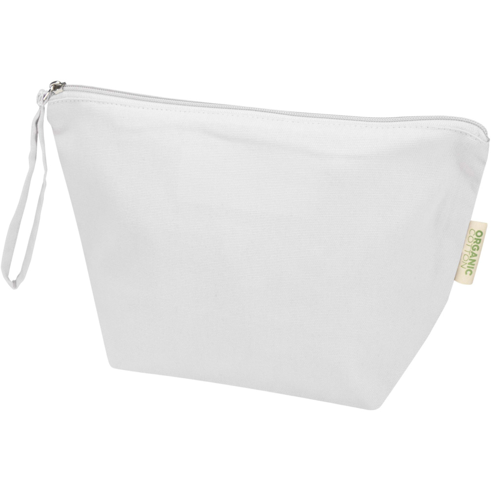 Logo trade promotional merchandise image of: Odisha 180 g/m² OCS organic large accessory pouch 3L