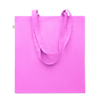 Logo trade promotional giveaways image of: Recycled cotton shopping bag