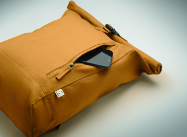 Logo trade promotional giveaways image of: Roll top backpack 390 gr/m²