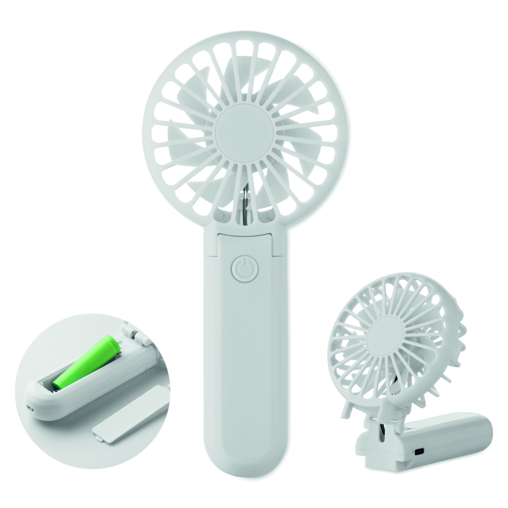 Logo trade business gift photo of: Portable foldable fan