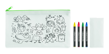Logotrade promotional item picture of: Pencil case with 4 crayons