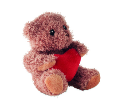 Logo trade corporate gift photo of: Teddy bear plush with heart