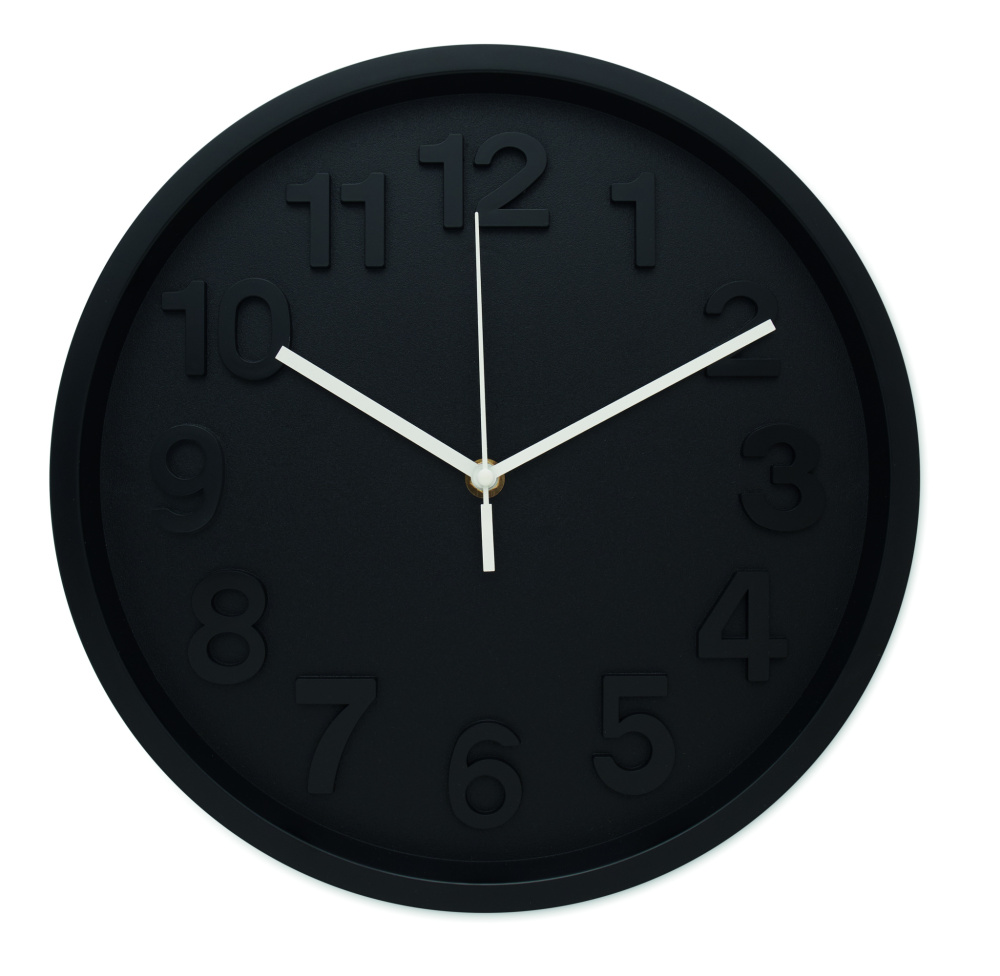 Logo trade business gift photo of: Wall clock in PP