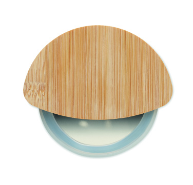 Logotrade promotional merchandise photo of: Round bamboo pizza cutter