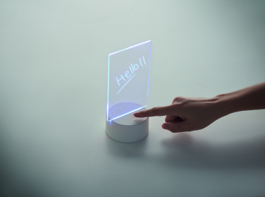 Logo trade promotional merchandise image of: Light-up LED memo board