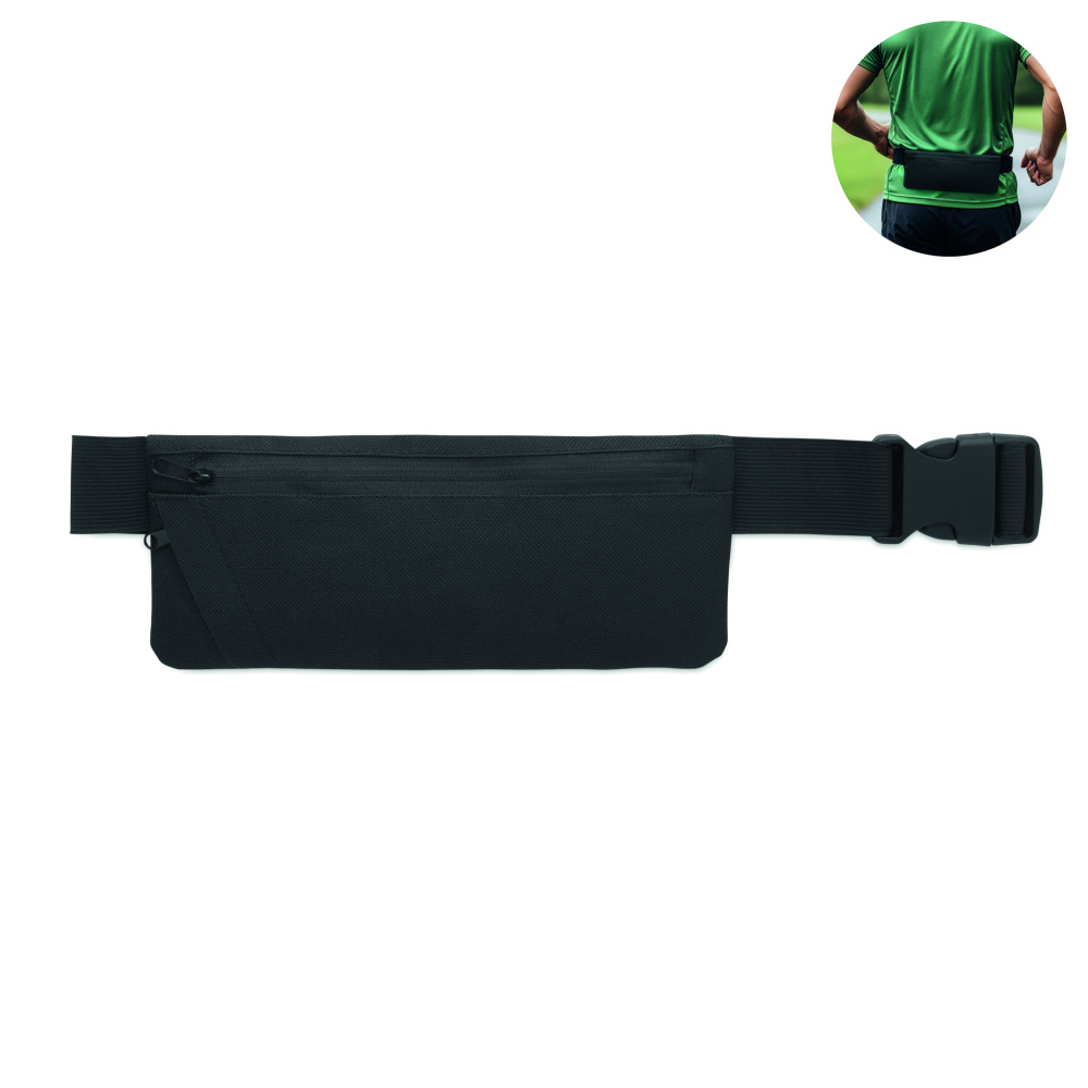 Logotrade promotional product picture of: Sports waist bag 600D RPET