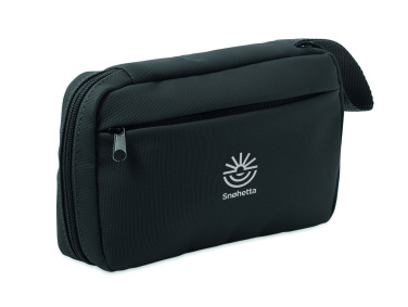 Logo trade promotional gift photo of: Toiletry bag 600D RPET