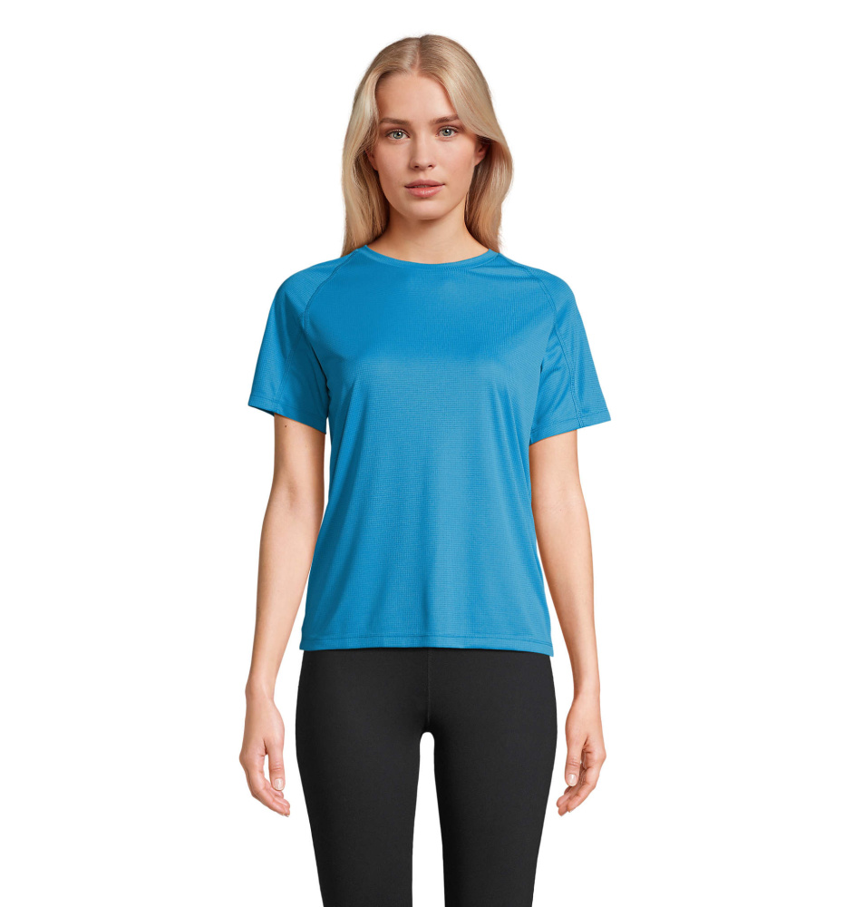 Logo trade promotional merchandise photo of: VORTEX WOMEN RAGLAN T-SHIRT
