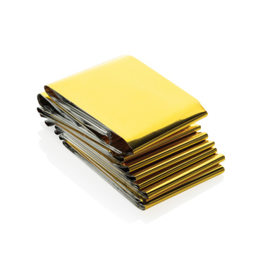 Logotrade promotional merchandise image of: Solra emergency blanket in RCS recycled RPET pouch