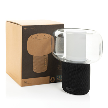 Logo trade promotional item photo of: Lux RCS recycled plastic 10W speaker lamp