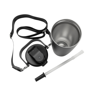 Logotrade promotional giveaway picture of: Avira Ayala RCS re-steel duosip lockable crossbody tumbler