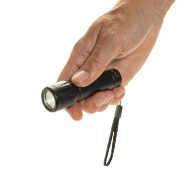 Logo trade promotional items image of: Flara RSC recycled plastic USB-rechargeable torch