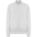 Ulan unisex full zip sweater, White