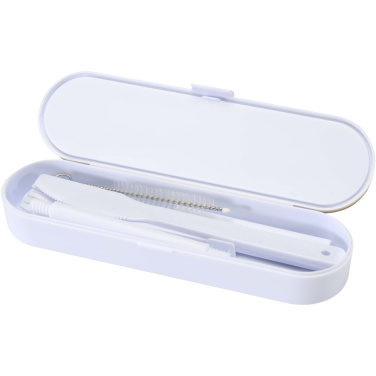Logo trade promotional merchandise picture of: Runa cutlery set with bamboo lid