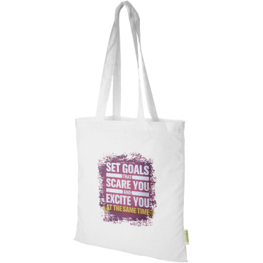 Logo trade corporate gifts picture of: Odisha 140 g/m² OCS organic tote bag 7L