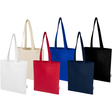 Logotrade corporate gift image of: Peru Blend 180 g/m² GRS recycled cotton tote bag 7L