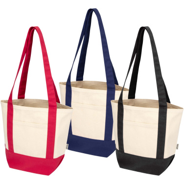 Logo trade promotional merchandise image of: Sam 320 g/m² GRS recycled mini cotton tote bag