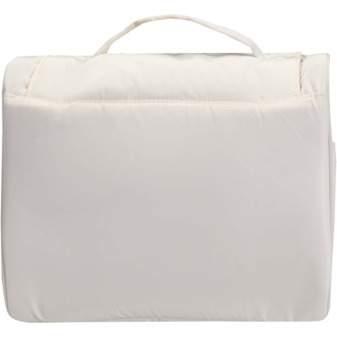 Logo trade corporate gift photo of: Puffer GRS recycled hangable toiletry bag 8L