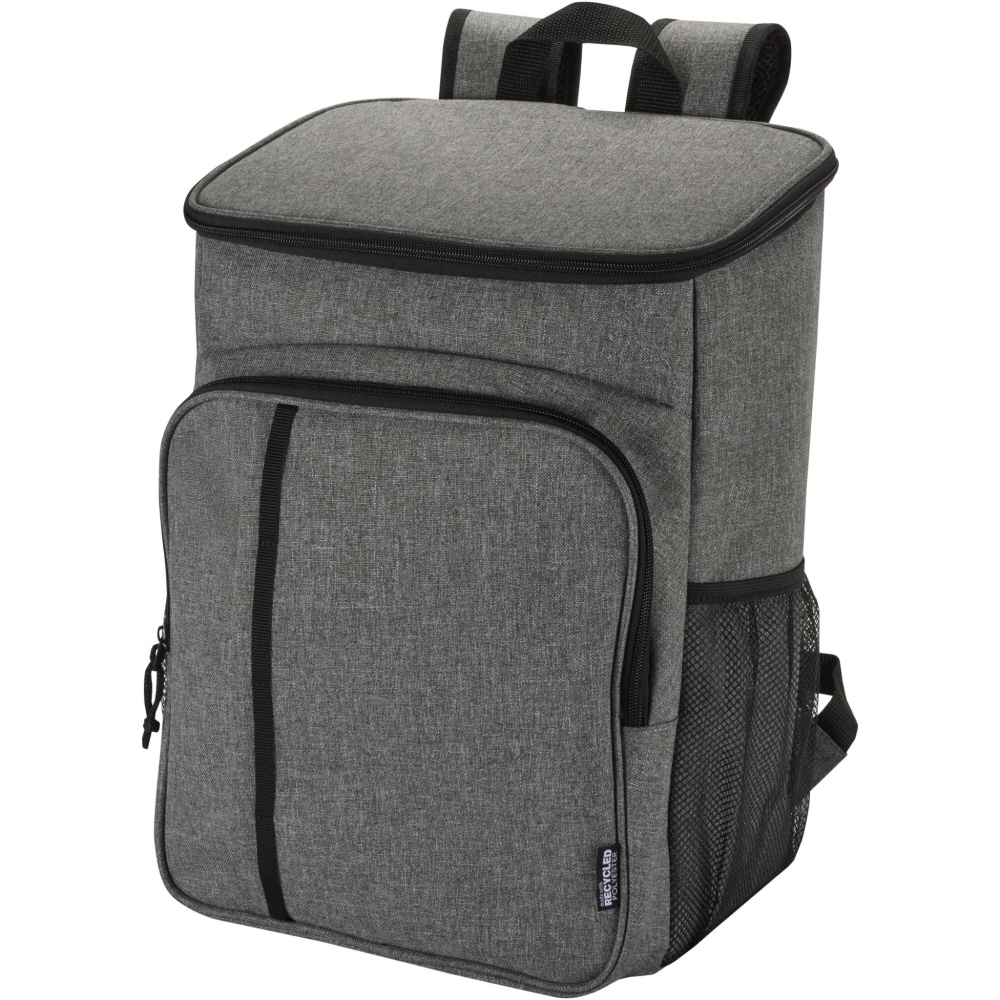 Logotrade promotional items photo of: Tundra GRS recycled picnic cooler backpack with cutlery set 20L