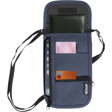 Logo trade corporate gifts image of: Ross GRS recycled smart travel pouch