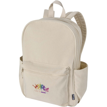 Logotrade promotional merchandise photo of: Recanvas 15.6” GRS recycled city backpack 16L