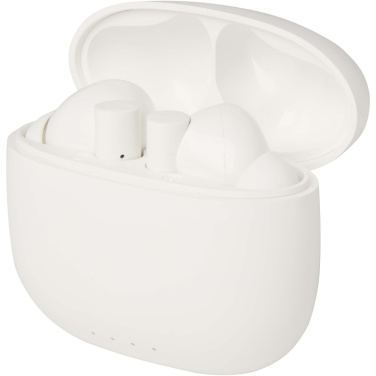 Logotrade advertising products photo of: Alterf recycled plastic True Wireless Bluetooth® headset with silicone eartips