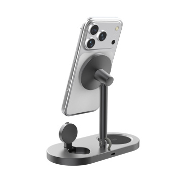 Logo trade promotional giveaway photo of: Quantum RCS ultra-fast 25W Magnetic desk wireless Charger