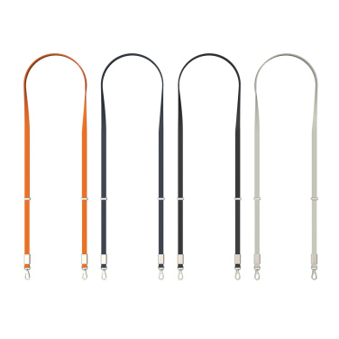 Logotrade promotional item image of: Nivo RCS recycled PET Crossbody lanyard