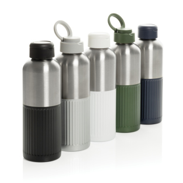 Logo trade promotional merchandise image of: Ripple RCS R-steel leakproof water bottle with handle 750ML