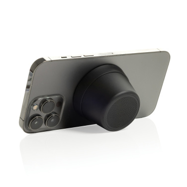 Logo trade business gift photo of: Nivio RCS recycled aluminum magnetic 5W Speaker