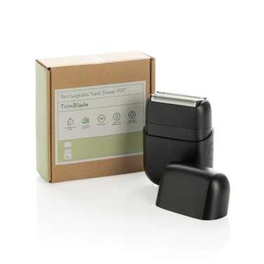 Logo trade promotional items picture of: TrimBlade re-chargeable Travel Shaver IPX7