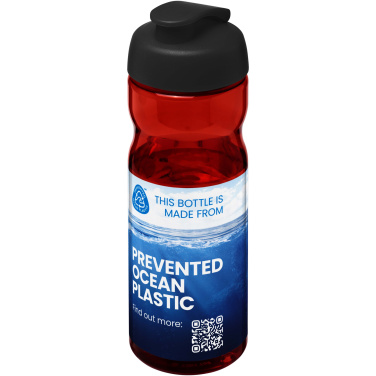 Logo trade corporate gifts image of: H2O Active® Eco Base 650 ml flip lid sport bottle
