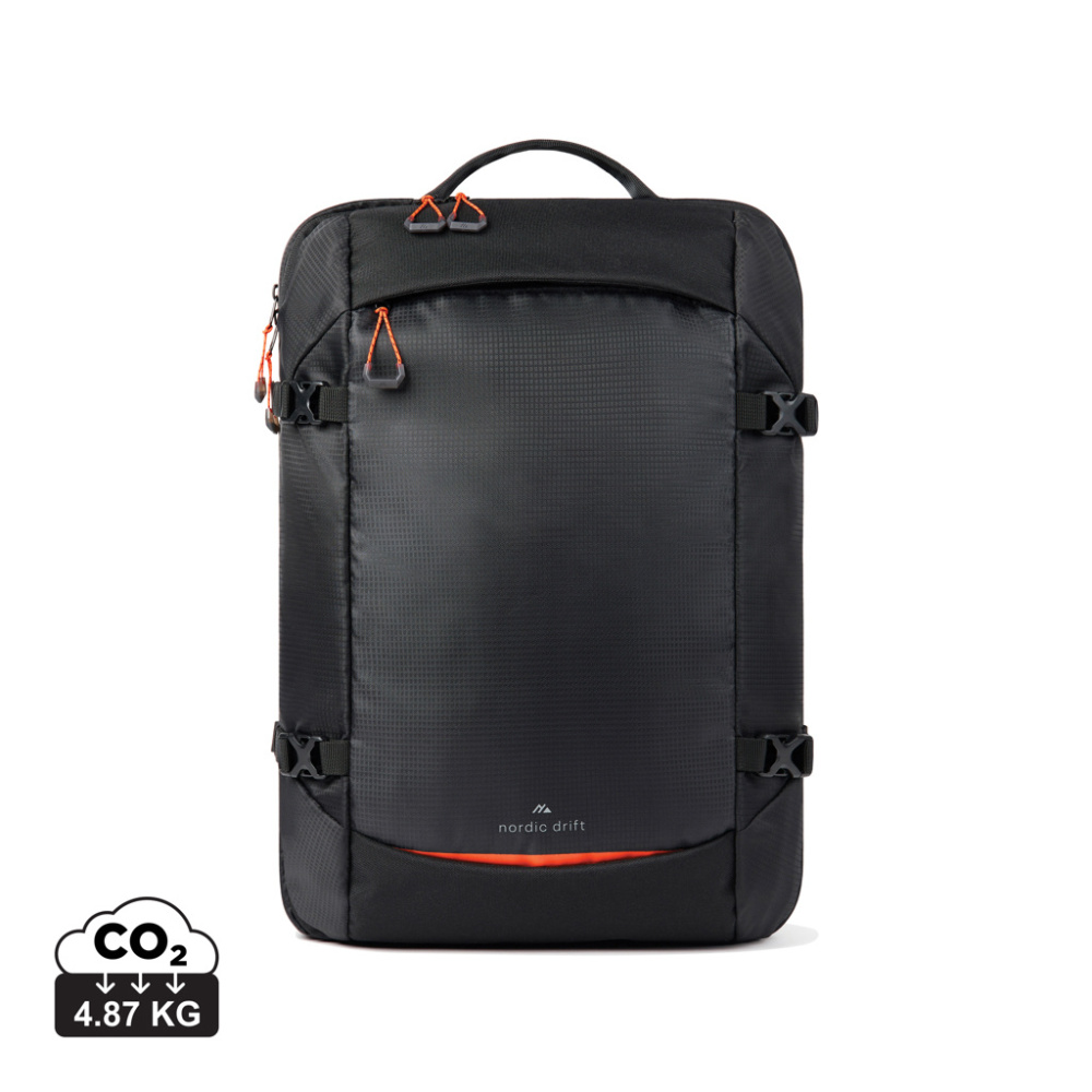 Logo trade promotional giveaways picture of: Nordic Drift RCS Travelling backpack 25L