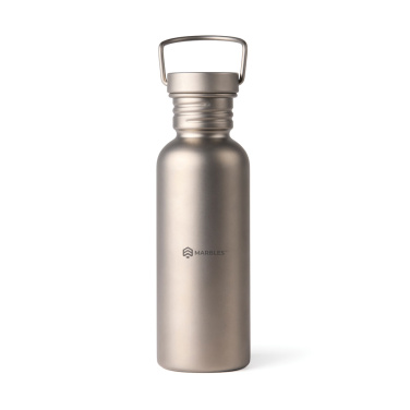 Logo trade promotional merchandise photo of: Nordic Drift Trail Ultra Light Titanium 600ml Water Bottle