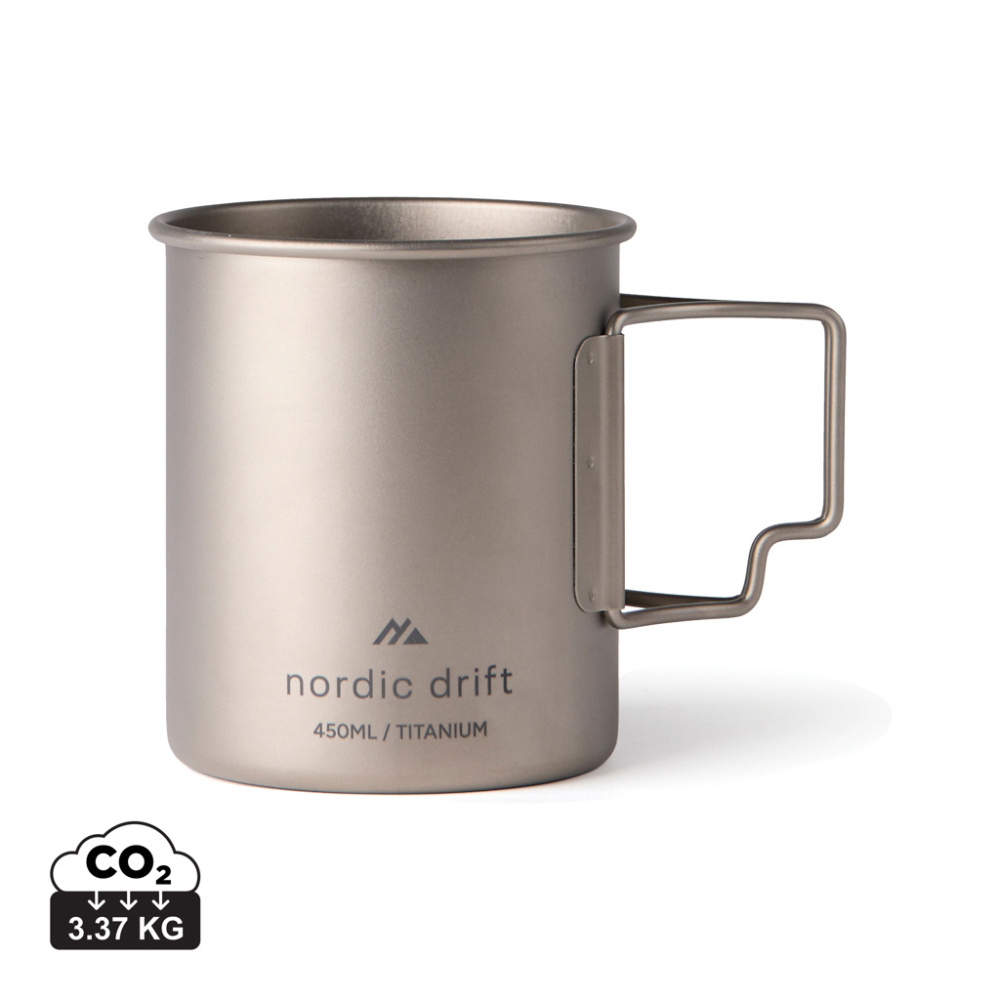 Logo trade promotional giveaway photo of: Nordic Drift Trail Ultra Light Titanium 450ml Cup
