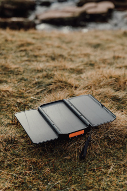 Logo trade promotional products image of: Nordic Drift Titan 10.000mAh solar powerbank with 3 panels