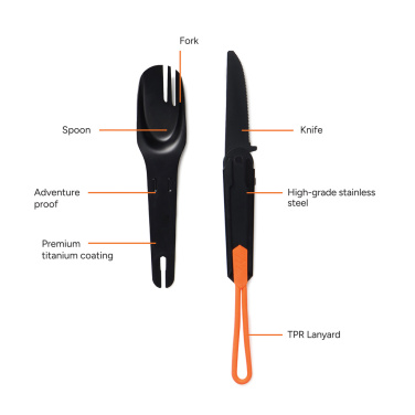 Logotrade promotional merchandise picture of: Nordic Drift Trail 4 in 1 outdoor cutlery