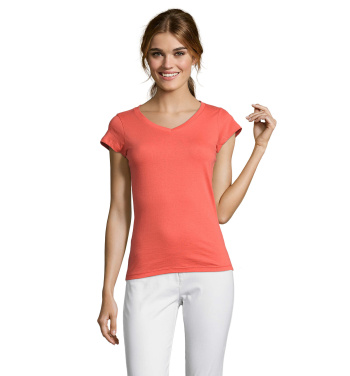 Logo trade advertising products picture of: MOON WOMEN T-SHIRT 150g
