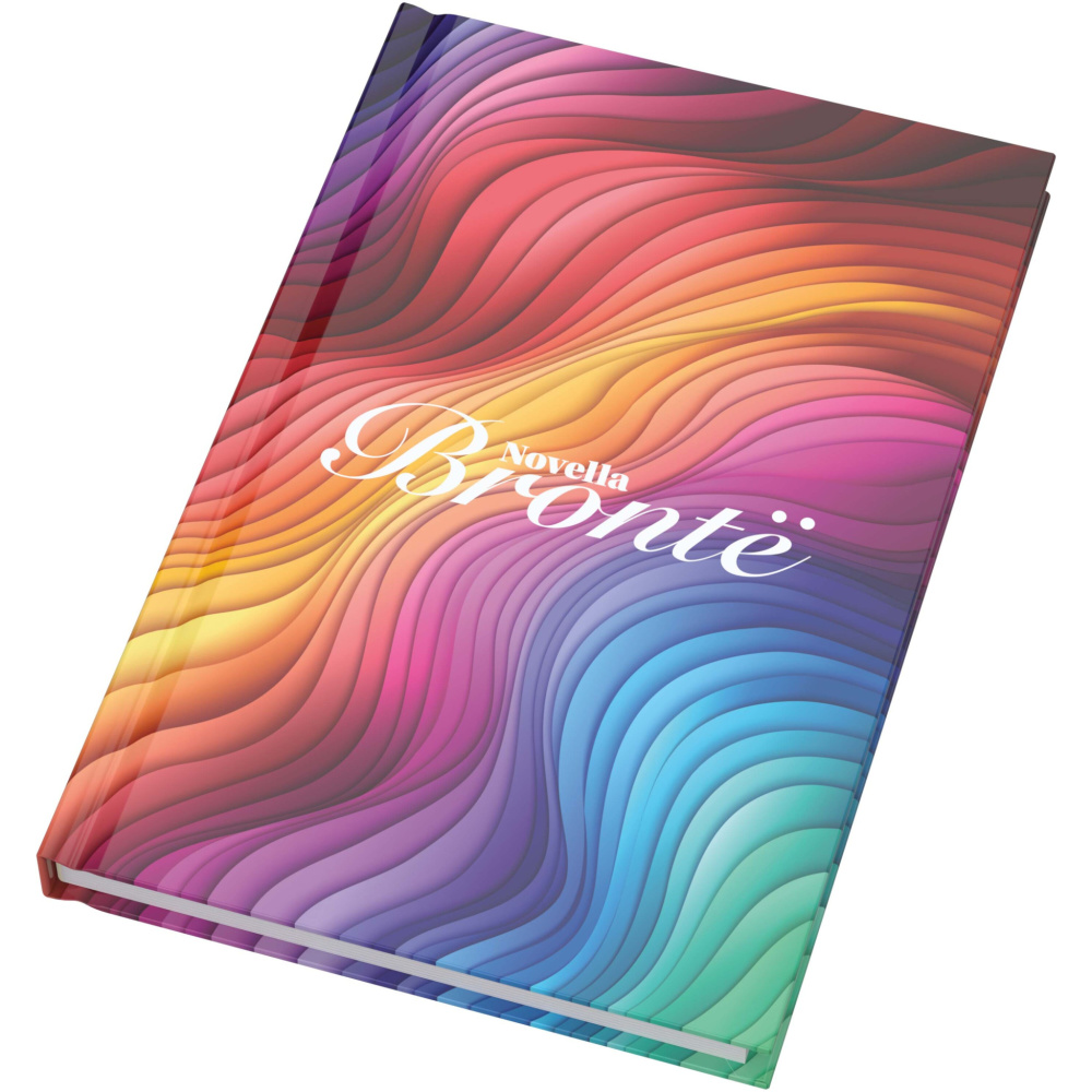 Logotrade corporate gifts photo of: Novella Brontë A5 glossy hard cover notebook - 100 sheets