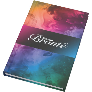 Logo trade promotional giveaway photo of: Novella Brontë A5 matt hard cover notebook - 100 sheets