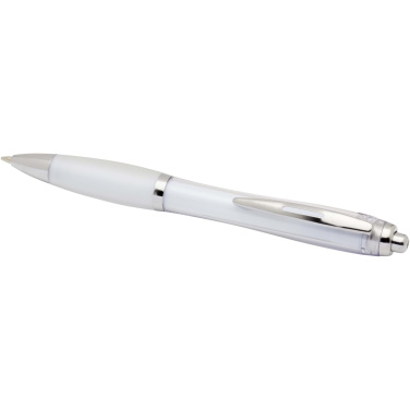 Logo trade promotional merchandise photo of: Nash RCS plastic ballpoint pen (black ink)