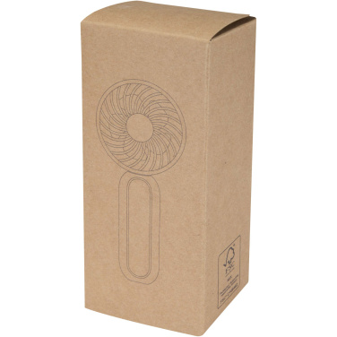 Logo trade promotional merchandise picture of: Aervia recycled plastic portable fan