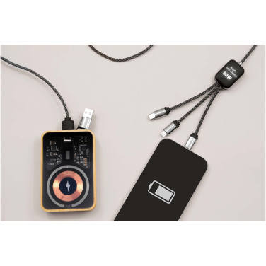 Logo trade business gift photo of: SCX.design C33 60W Type-C charging cable with dual light-up logo 