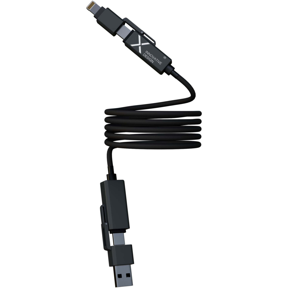 Logo trade promotional gift photo of: SCX.design C59 100W magnetic silicone charging cable
