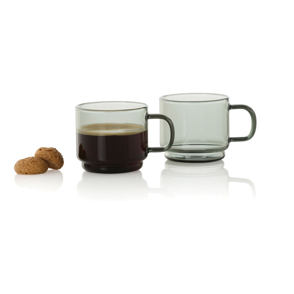 Logo trade promotional products image of: AdHoc Impact Espresso cups 70ml, 2 pcs set