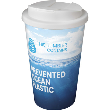 Logo trade advertising products image of: Brite-Americano® POP 350 ml insulated tumbler with spill-proof lid