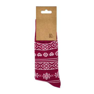 Logo trade promotional gift photo of: Pair of Christmas socks M