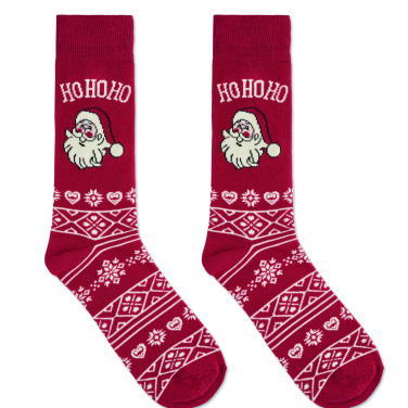 Logo trade promotional merchandise photo of: Pair of Christmas socks L