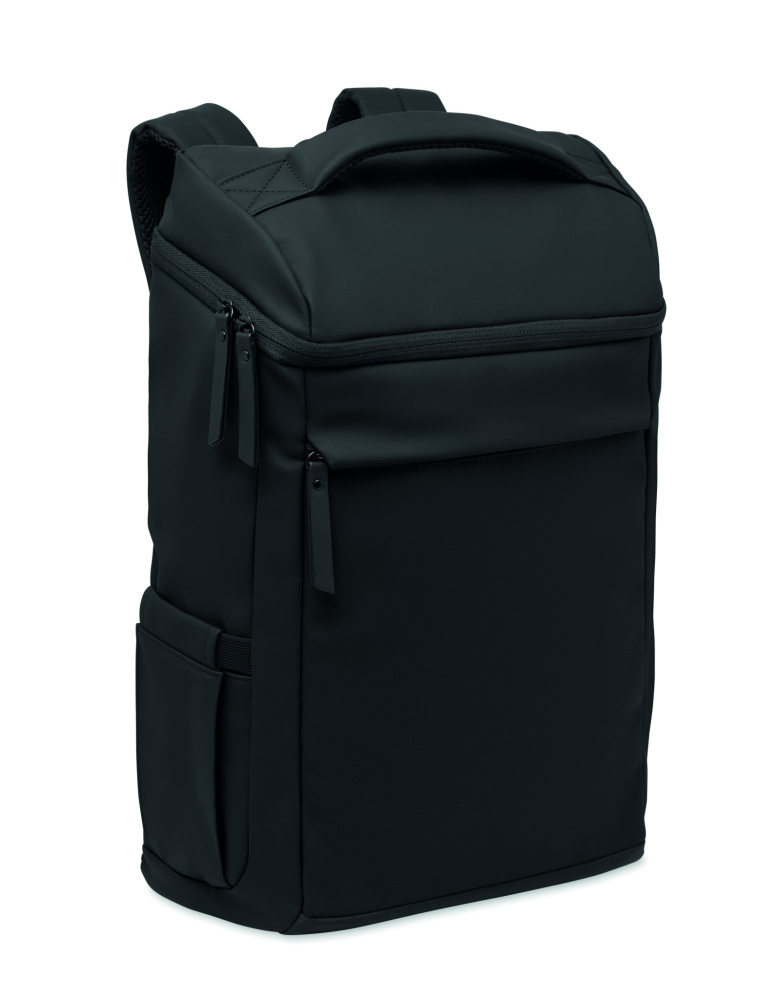 Logo trade promotional giveaways image of: 15" PU laptop backpack
